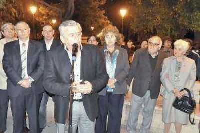 Infante habilit� desag�e pluvial de la Pellegrini y anunci� obras similares