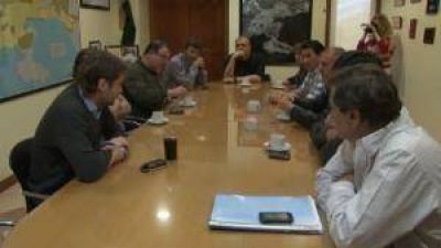 Sciurano se reuni� con representantes gremiales