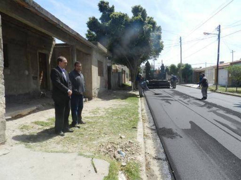 Se complet� la pavimentaci�n en Los Terebintos