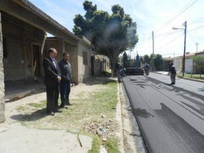 Se complet� la pavimentaci�n en Los Terebintos