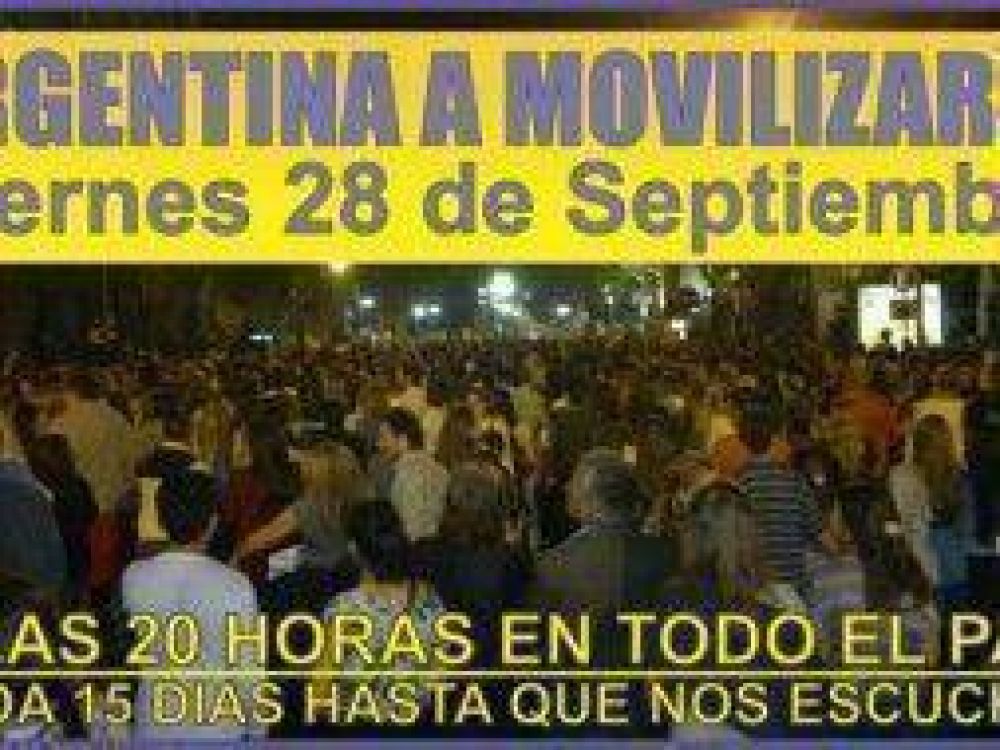 Insisten con realizar el cacerolazo contra Cristina esta noche a pesar de la falta de acuerdo sobre la fecha