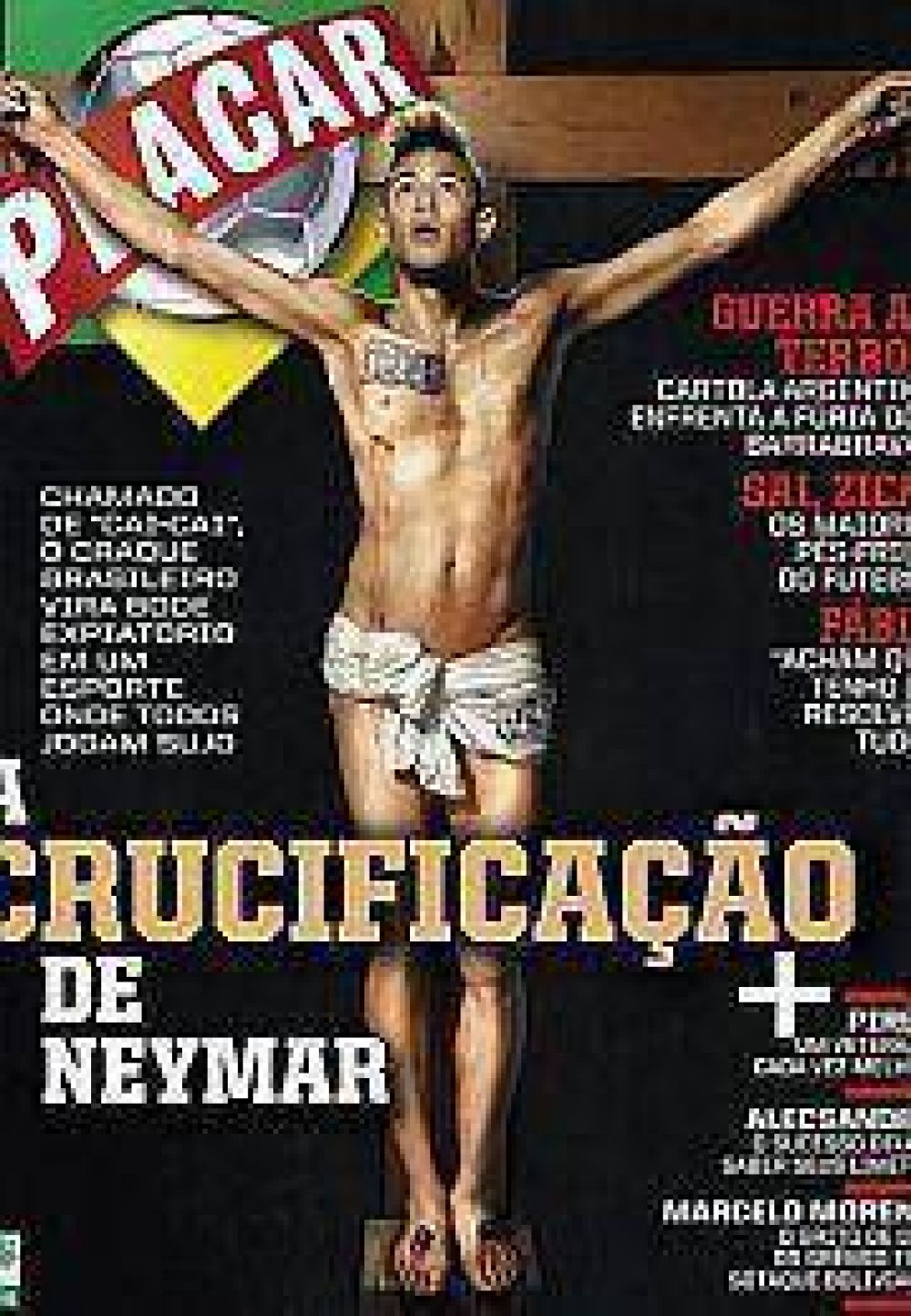 Pol�mica crucifixi�n de Neymar en Brasil