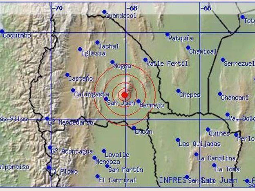 San Juan comenz� el d�a con un sismo de 4.3� en la escala de Richter