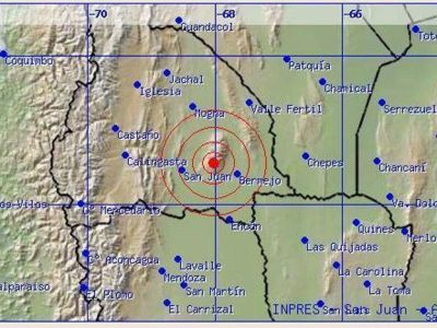 San Juan comenz� el d�a con un sismo de 4.3� en la escala de Richter