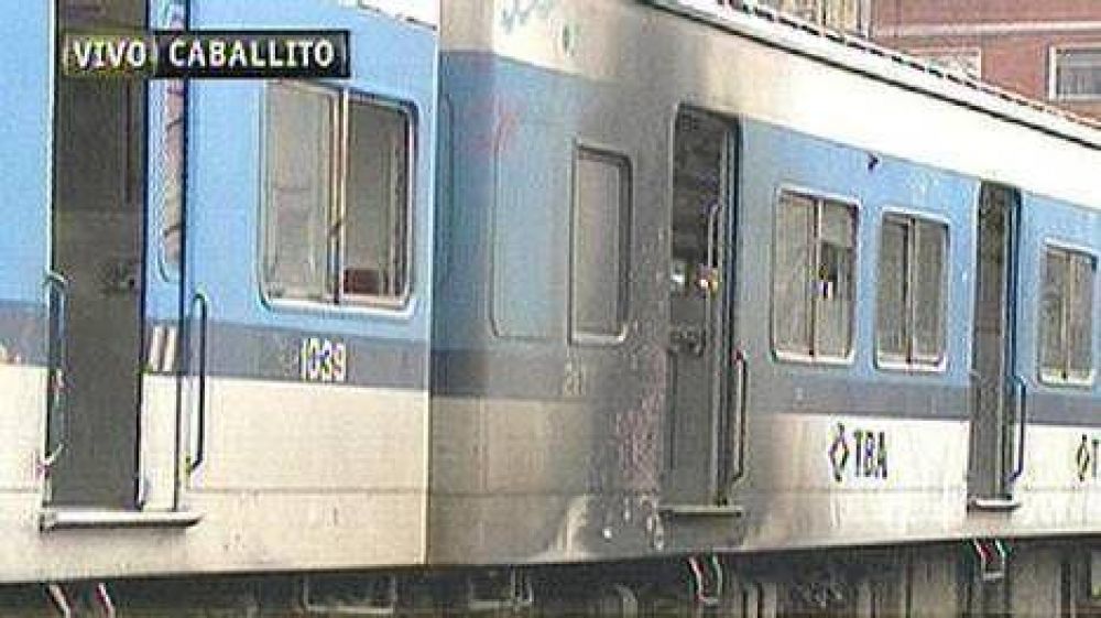 Susto por un principio de incendio en un tren del Sarmiento