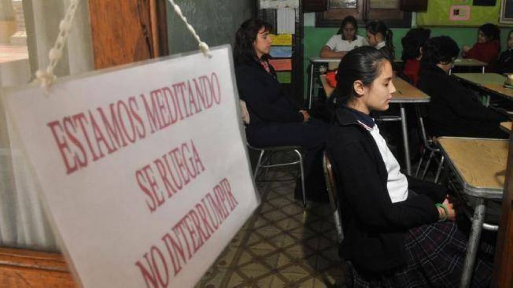 Aseguran que con meditaci�n mejoraron la conducta escolar