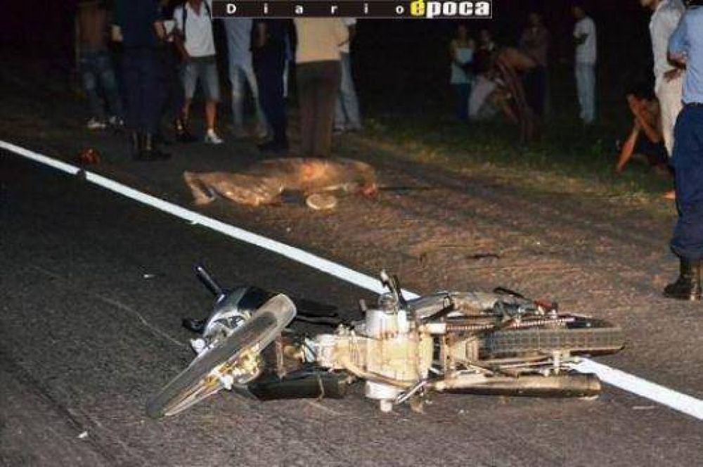 Motociclista de 20 a�os muri� al ser atropellado en Ruta 118