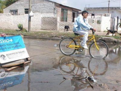 La Comuna realiz� tareas de drenaje