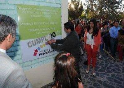 Pueblos Puntanos: se concretaron los sue�os de entidades no gubernamentales de San Jer�nimo