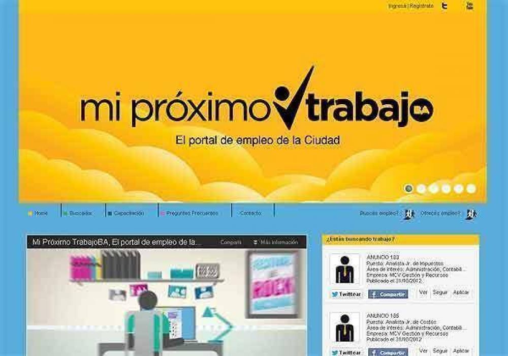 La Ciudad lanz� el primer portal gratuito y estatal de empleo del pa�s