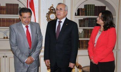 El Gobernador particip� de una reuni�n de Cristina con el presidente del L�bano