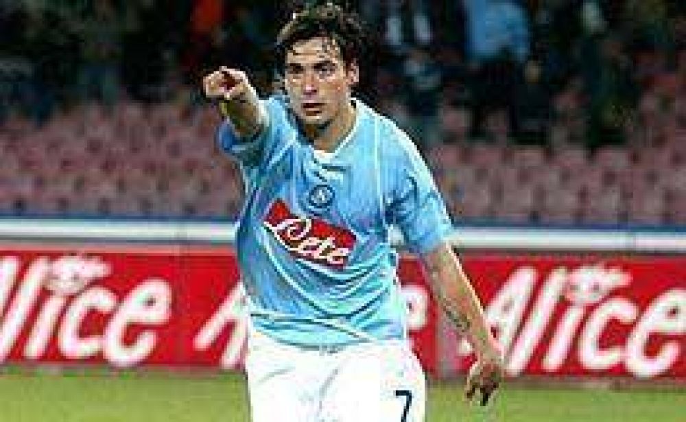 Lavezzi marc� en el empate del Napoli.