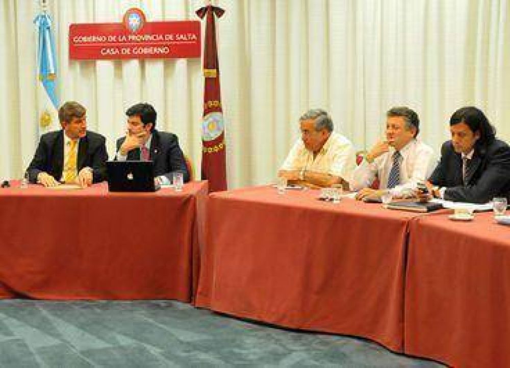 Reuni�n del Gabinete provincial.