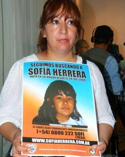 Misiones se suma formalmente a la b�squeda de Sof�a Herrera  