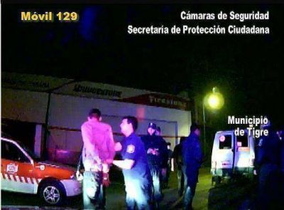 Tigre: Las c�maras atrapan a dos "yugueros" tras operativo cerrojo