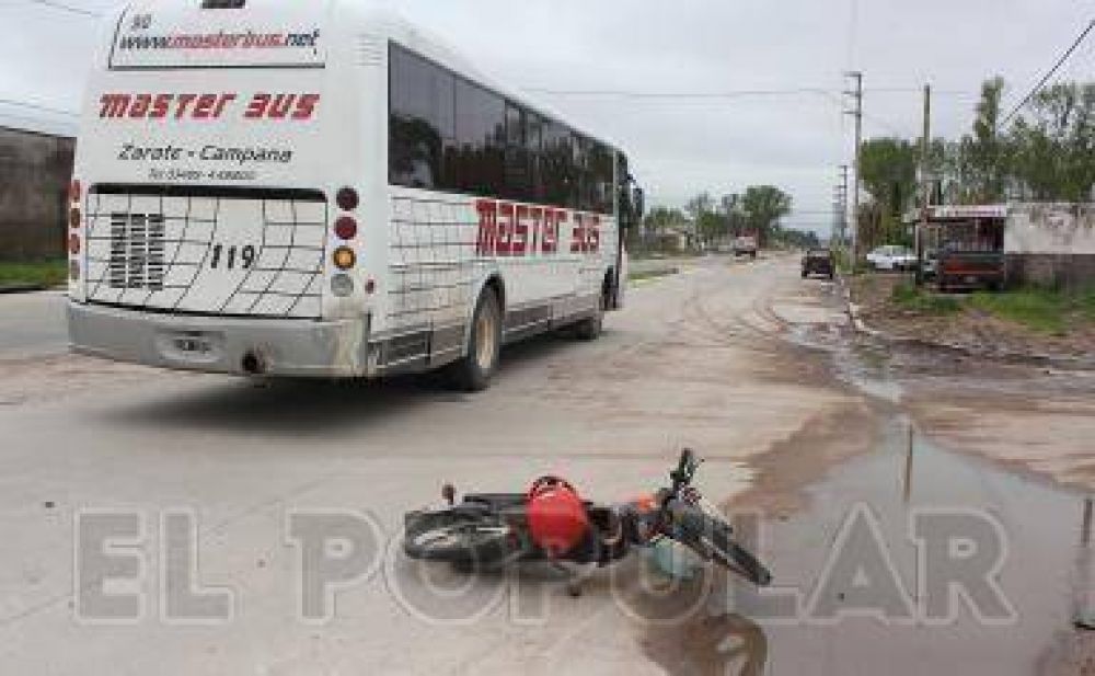 Motociclista con heridas en un accidente