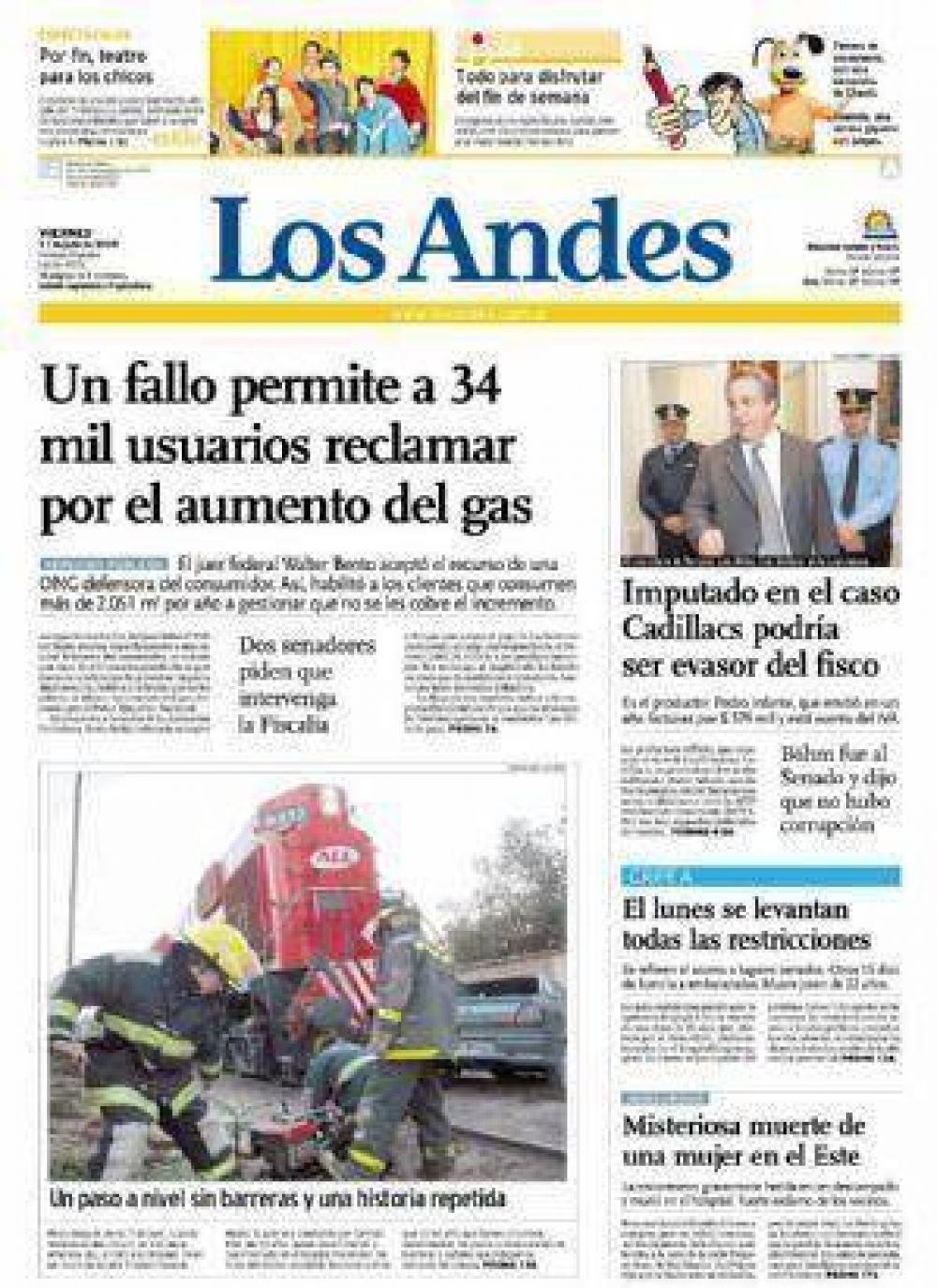 Cae el subsidio del gas para 34 mil clientes de Mendoza