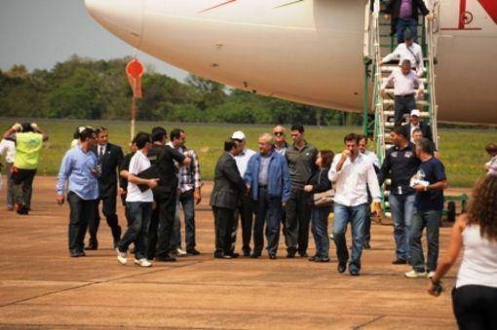 El presidente del L�bano se encuentra en Misiones y visita una de las Siete Maravillas Naturales del Mundo 