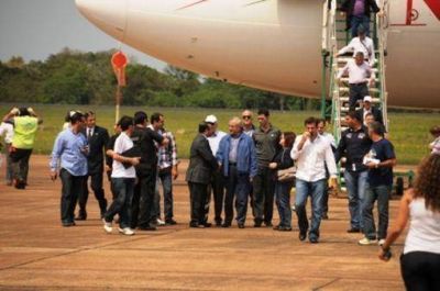 El presidente del L�bano se encuentra en Misiones y visita una de las Siete Maravillas Naturales del Mundo 
