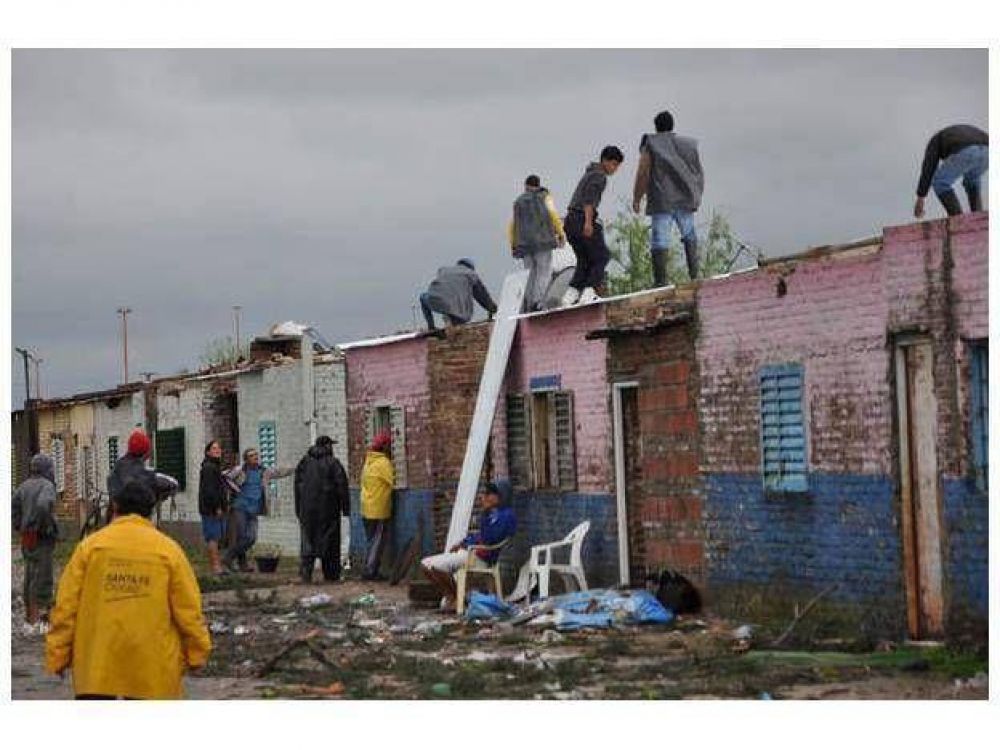 Dos tormentas arrasaron con 200 casas en menos de una semana