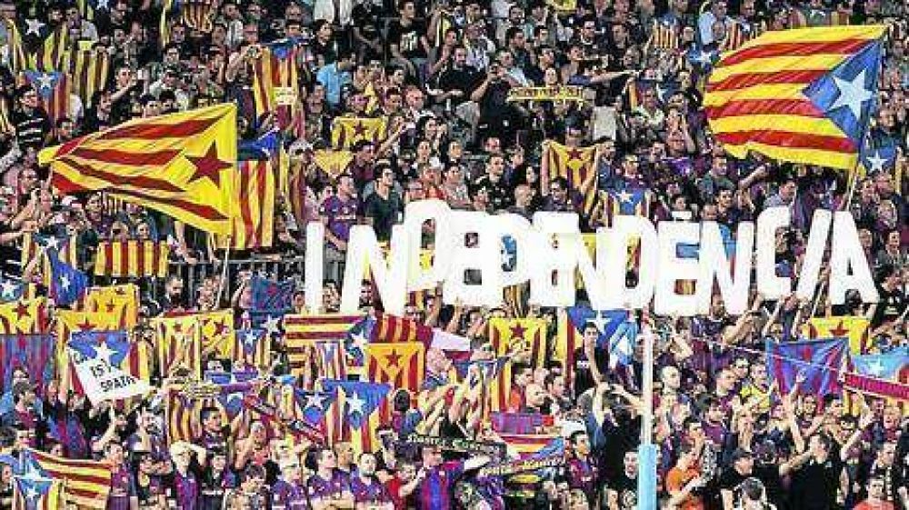 El reclamo de independencia catalana y el f�tbol, en directo