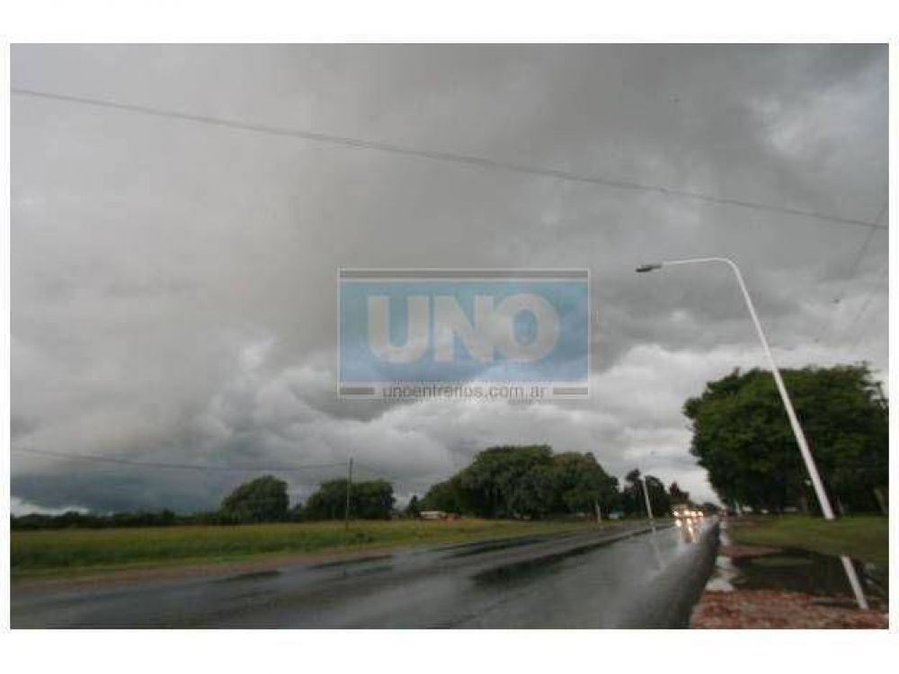 Anuncian tormenas �a muy corto plazo� para centro y sur de Entre R�os