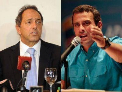 Ahora desmienten que Scioli haya apoyado a Capriles