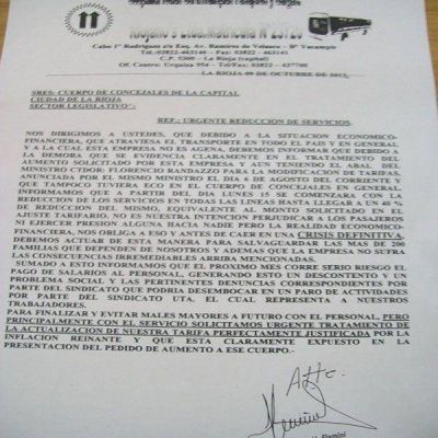 Flamini amenaza con reducir 40 % el servicio, si los concejales no aprueban el aumento del boleto