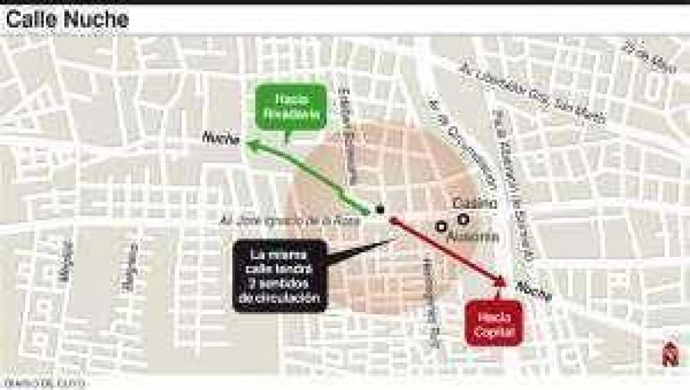 Proponen que calle Nuche sea de una sola mano