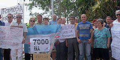 Familiares de uniformados siguieron las manifestaciones en Formosa