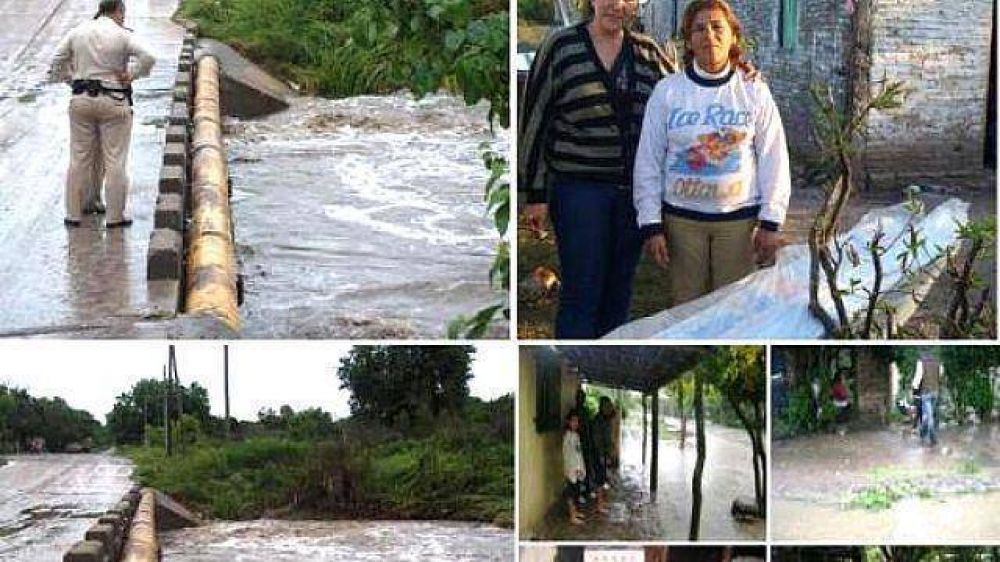 Las lluvias complicaron a varias localidades