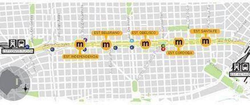 Preparan el Metrobus para la 9 de Julio