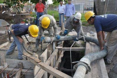 Cloacas: Construyen la estaci�n de bombeo en barrio 9 de Septiembre