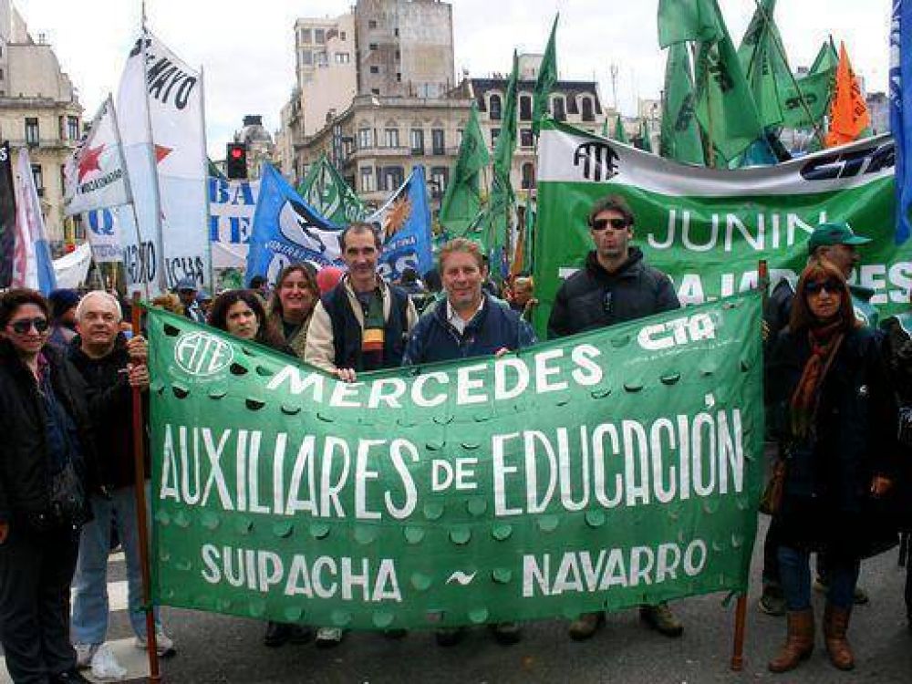 Hubo trabajadores mercedinos en Plaza de Mayo
