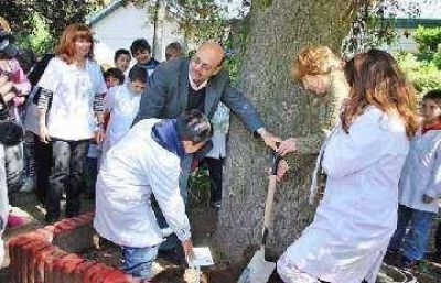 La Municipalidad y la Escuela N� 57 desarrollaron actividades de conservaci�n de �rboles	