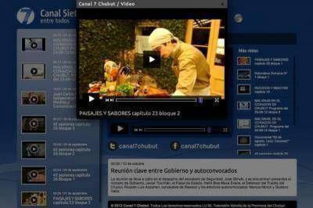 Canal 7 Chubut ya est� online para todo el mundo
