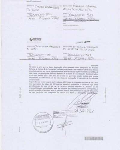Piden al Superior Tribunal que haya resoluci�n