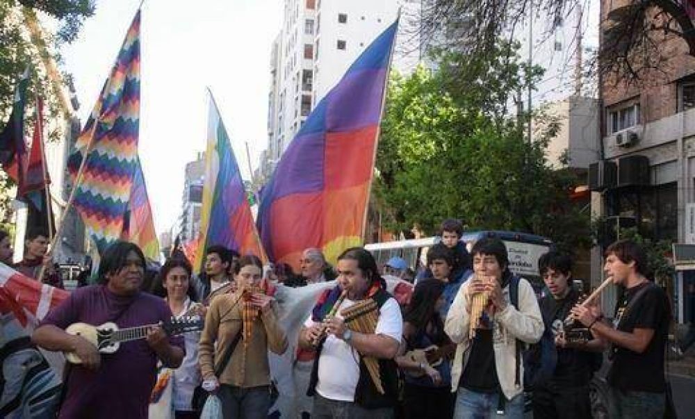 Pueblos originarios realizaron su contrafestejo por el 12 de octubre