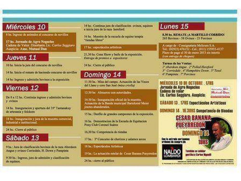 La Expo Rural de Coronel Su�rez ya est� en marcha