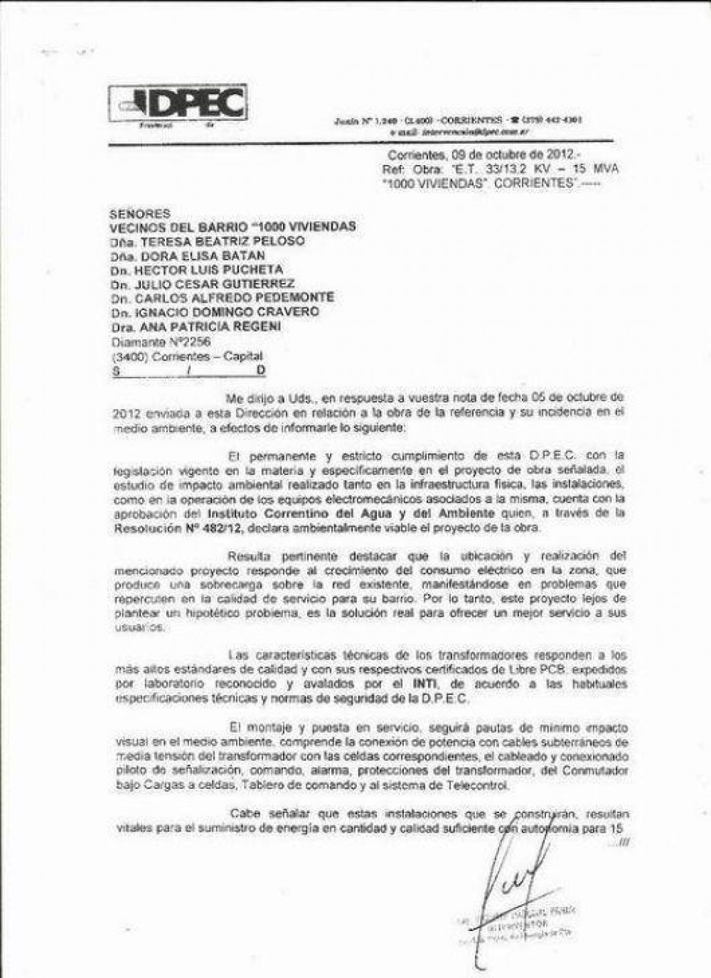 Vecinos de las Mil no asistieron a la reuni�n de la Dpec