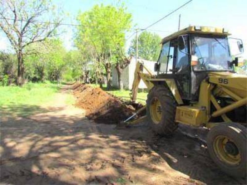  Avanzan las obras de agua potable: cinco cuadras en Saforcada