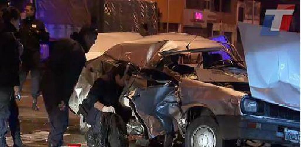 Choque y muerte en la madrugada