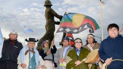 Ceremonia de resistencia mapuche en Caleta Olivia