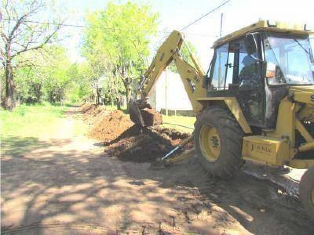 Trabajos en el barrio 11 de Julio