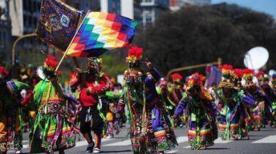Fiesta de colores en la 9 de julio