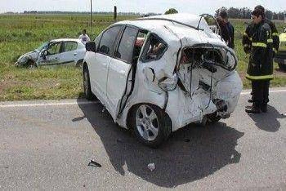 Accidente con varios heridos a 20 km de Necochea sobre ruta 228