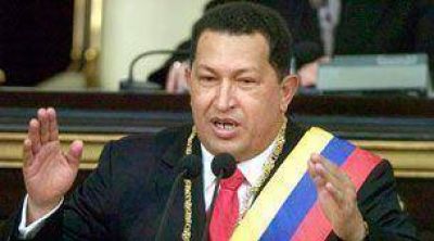 El presidente de Venezuela, Hugo Ch�vez, lanza 