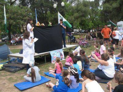 Grandes y chicos en un domingo saludable y nutritivo en San Isidro