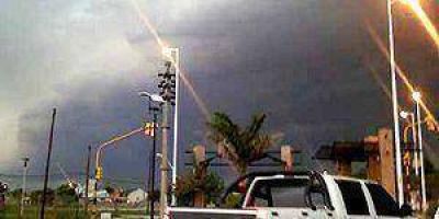 Fuerte temporal dej� varias localidades a oscuras