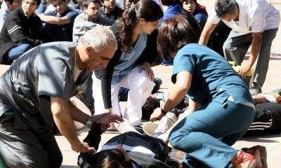 En Casa de Gobierno el simulacro s�smico desnud� todo tipo de fallas